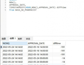 mysql时刻差,MySQL时刻差核算函数