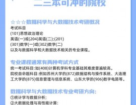 数据科学与大数据技能考研科目,数据科学与大数据技能考研科目解析