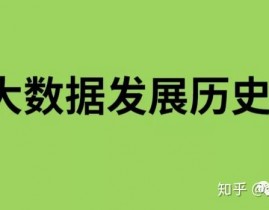 大数据怎样来的,大数据的来历与开展