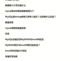 mysql数据库面试题,MySQL数据库面试题解析