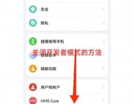 华为手机怎样封闭开发者形式,华为手机封闭开发者形式教程
