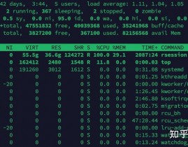 linux看内存指令,top指令