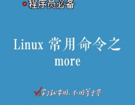 linux翻页指令, More指令