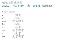 mysql不等于怎样写,MySQL中不等于符号的写法及运用指南