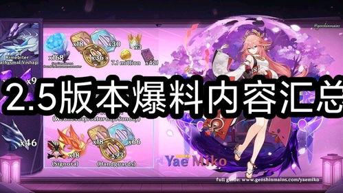 原神爆料 图文大全最新,图文大全揭秘神秘新角色与游戏玩法大革新